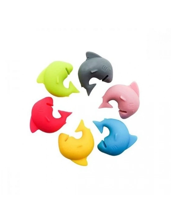 Silikon Köpek Baliği Kupa Belirteci