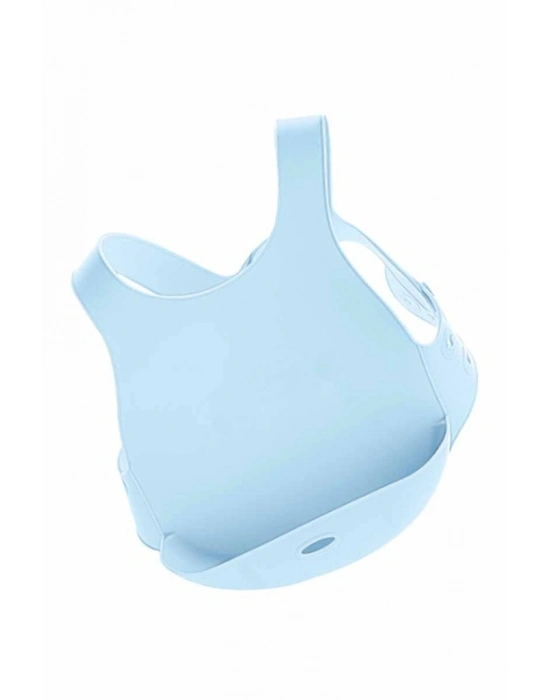 Silikon Mama Önlüğü Mineral Blue