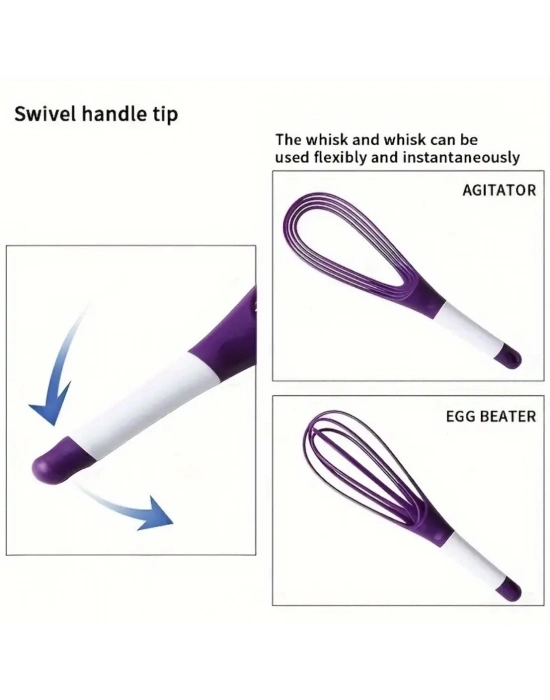 Silikon Saplı 2 İşlevli Çırpıcı (balon Ve Düz)