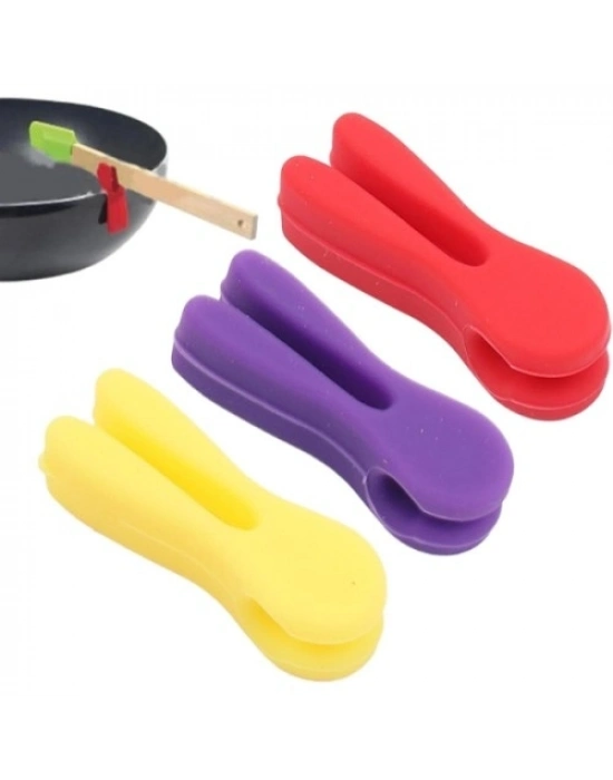 Silikon Tava Kaşık Tutacağı 3lü Paket