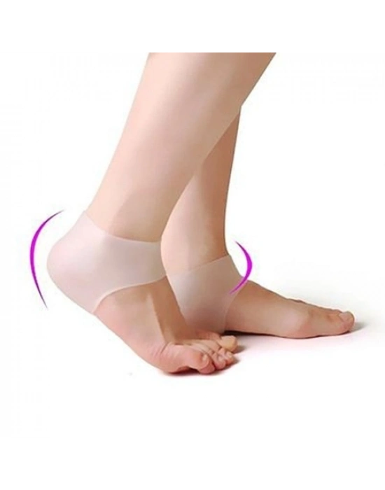 Silikon Topuk Çorabı Beyaz Renk