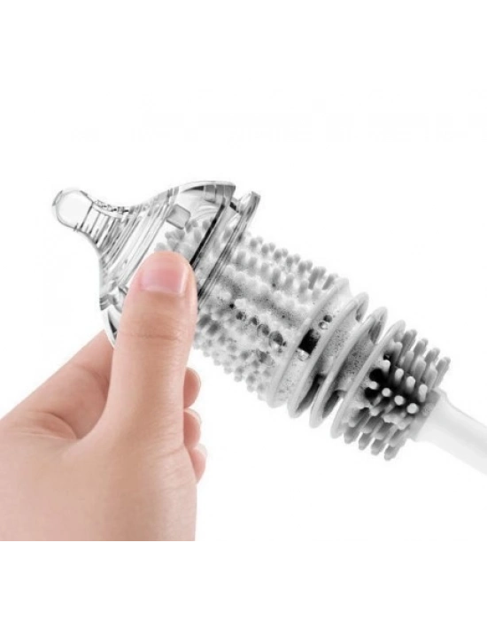 Silikon Uzun Saplı Kavanoz Yıkama Fırçası