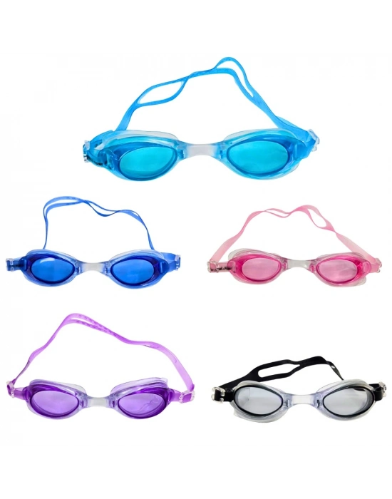 Silikon Yüzücü Gözlüğü Şeffaf Taşıma Çantalı + Kulaklık Hediye - RH7100