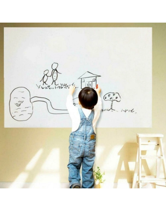 ®  Silinebilir Kalemli Sticker  Duvara Yapışabilen Yazı Tahtası 60x100 cm