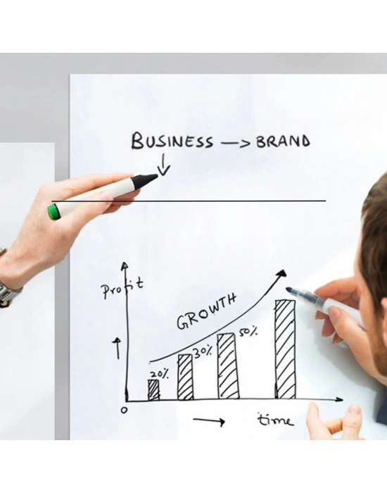 ®  Silinebilir Kalemli Sticker  Duvara Yapışabilen Yazı Tahtası 60x100 cm