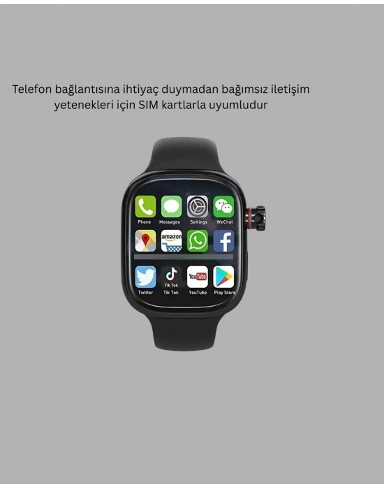 SIM Kartlı Akıllı Saat Adımsayar ve Nabız Ölçerli Deri Kordon Tasarım