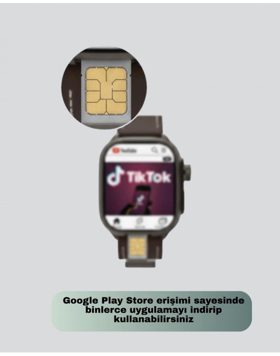 SIM Kartlı Akıllı Saat AMOLED Ekran Android Sistem