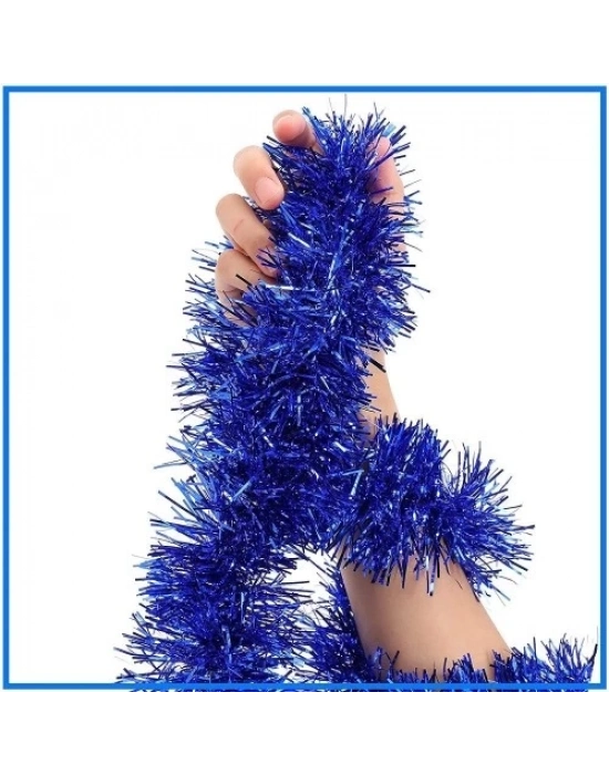 Simli Parti Süsü 2 Metre Mavi