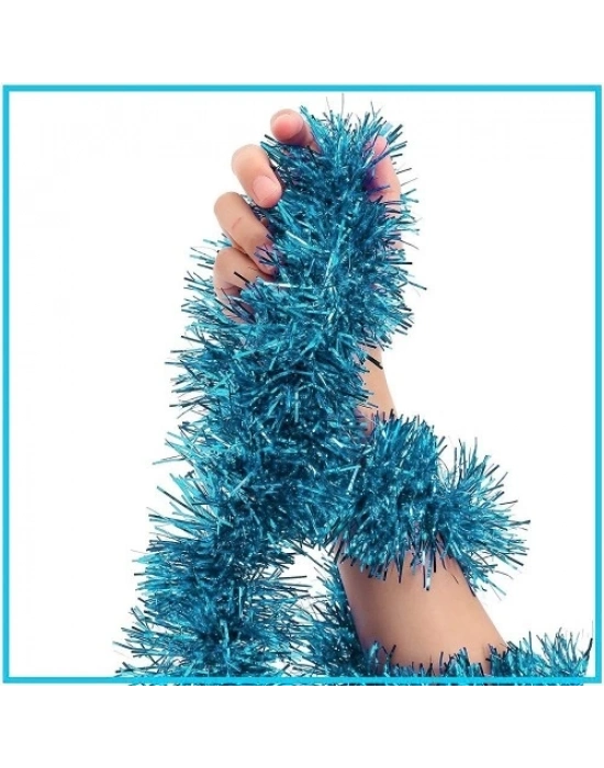 Simli Parti Süsü 2 Metre Mavi