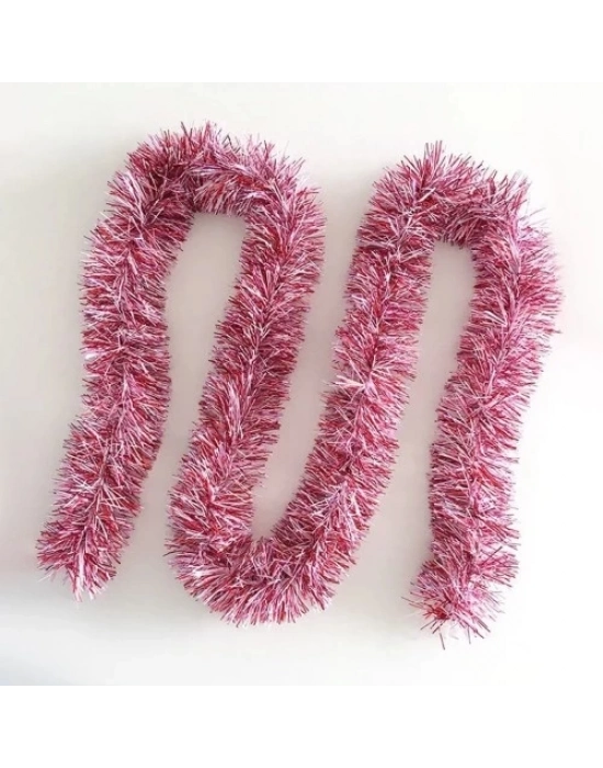 Simli Parti Süsü 2 Metre Pembe