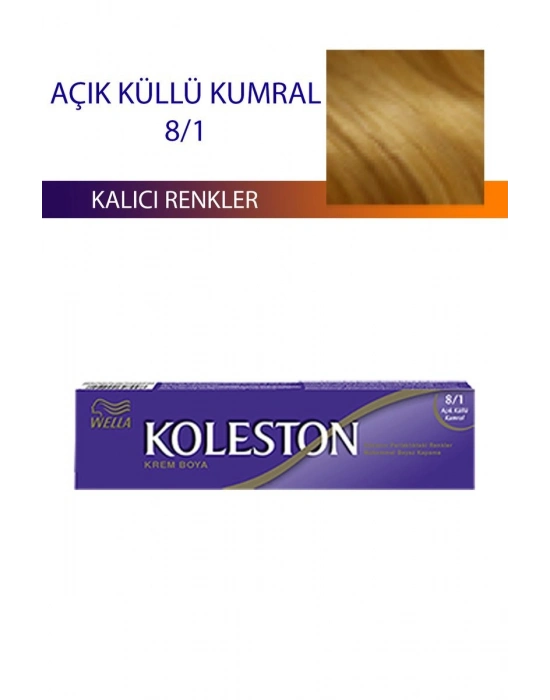 Single Tüp Boya Saç Boyası Açık Küllü Kumral 8/1