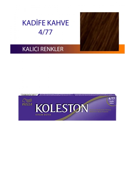 Single Tüp Boya Saç Boyası Kadife Kahve 4/77