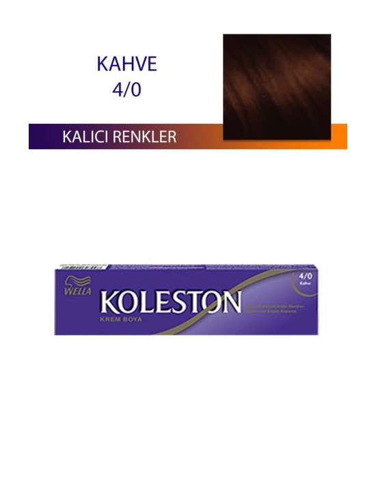 Single Tüp Boya Saç Boyası Kahve 4/0