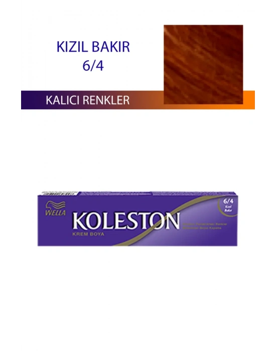 Single Tüp Boya Saç Boyası Kızıl Bakır 6/4