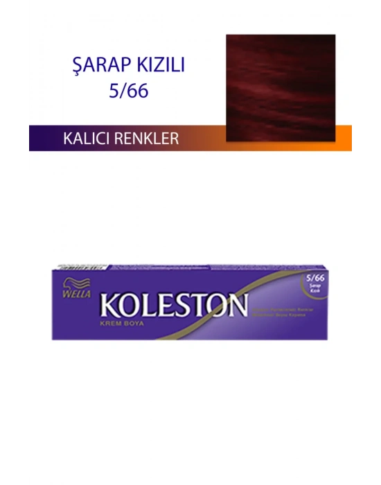 Single Tüp Boya Saç Boyası Şarap Kızılı 5/66