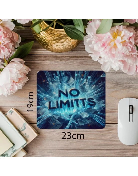 Sınır Tanıma Temalı Neon Glow Mouse Pad - 19x23 cm 2 mm Dikdörtgen İthal Baskılı Mouse Pad