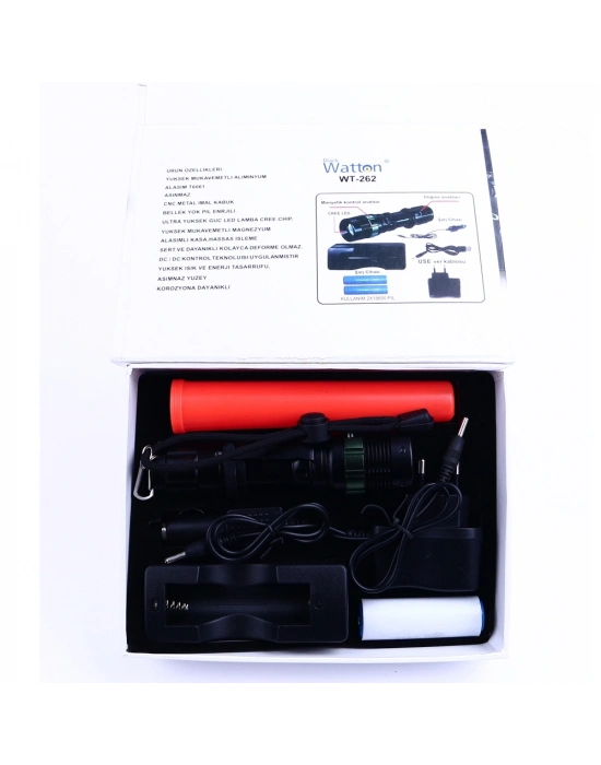 Sinyalli Acil Durum El Feneri Cree5 Wt-262