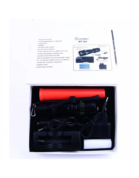 Sinyalli Acil Durum El Feneri Cree5  Wt-262