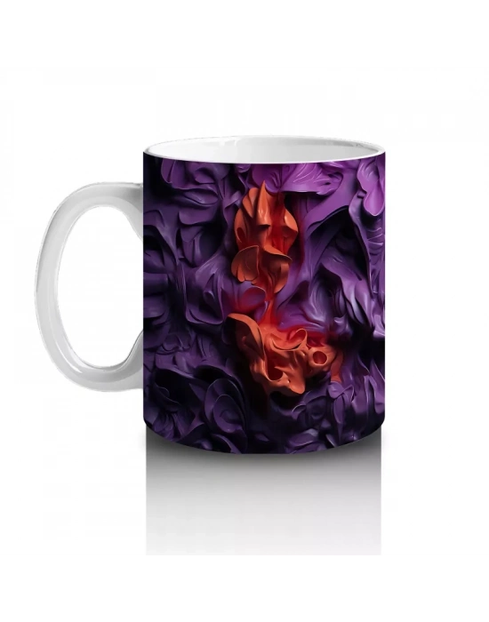 Sisler Arasında Işıltılı Mavi Kafatası – Hediyelik Kahve Kupası