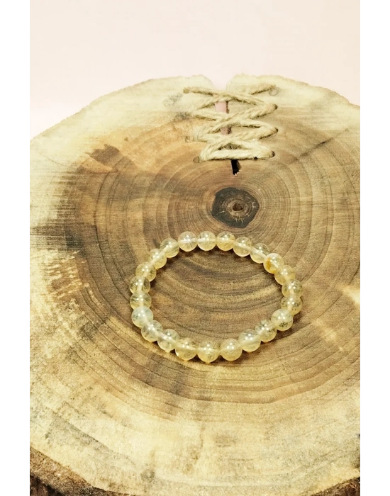 Sitrin Doğal Taş Bileklik Kutulu