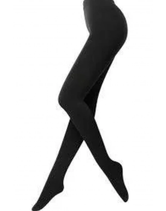 Siyah 100 Denye Kalın Külotlu Çorap Opak Naturel Esnek