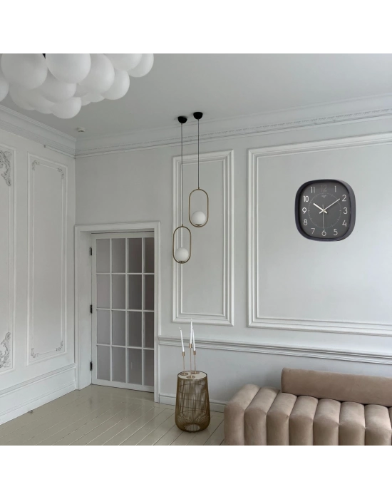 Siyah 31 Cm Dekoratif Duvar Saati