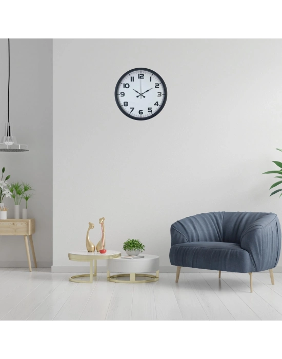 Siyah 36 Cm Büyük Rakamlı Duvar Saati