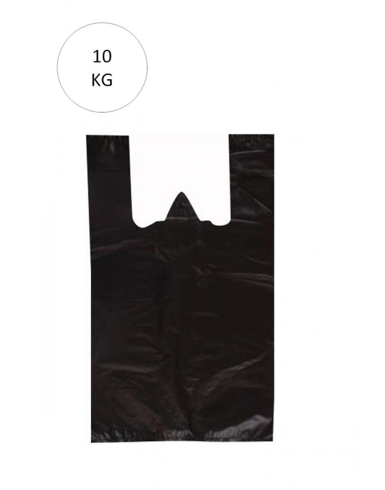 Siyah Atlet Poşet Orta Boy 29x50 cm Takriben 850 Adet 10 Kg