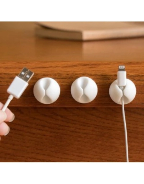 Siyah Beyaz Kablo Sabitleme Klipsi 10lu