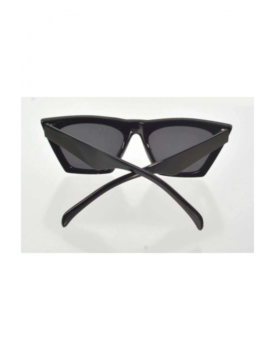 Siyah Çerçeve Cat Eye Kadın Güneş Gözlüğü - Moda Gözlük