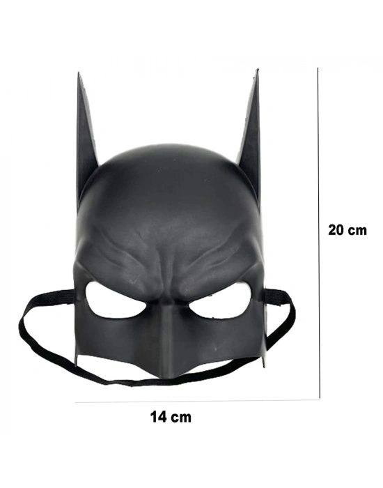 Siyah Çocuk Batman Maskesi Lastikli