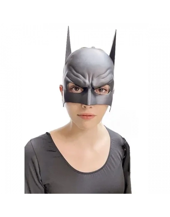 Siyah Çocuk Batman Maskesi Lastikli