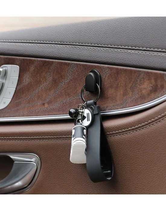 Siyah Çok Amaçlı Yapışkanlı Kanca 10 lu