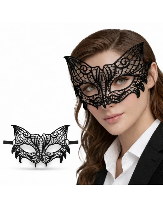 Siyah Dantel Venedik Maskesi Kadın – Zarif Parti & Balo Maskesi 3 No