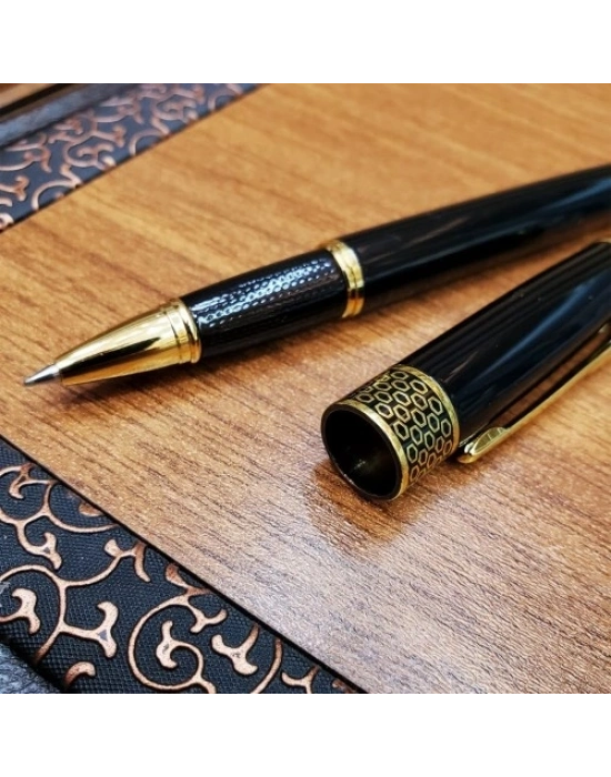 Siyah Desenli Metal Kalem
