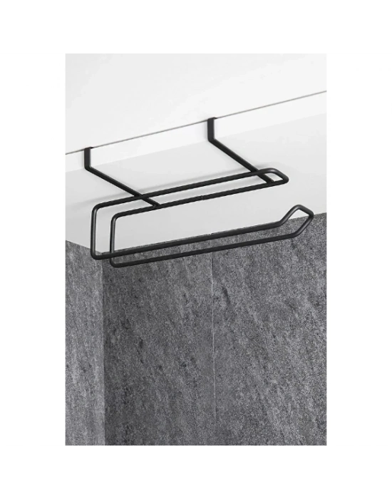 Siyah Dolap İçi Kağıt Havluluk Askı