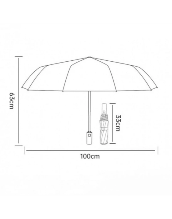 Siyah El Fenerli Şemsiye