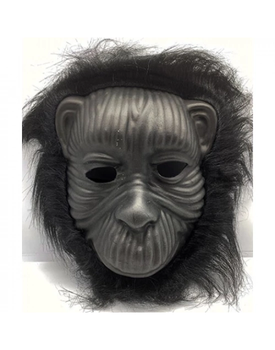 Siyah Eva Goril Maskesi Peluş Tüylü Orangutan Model