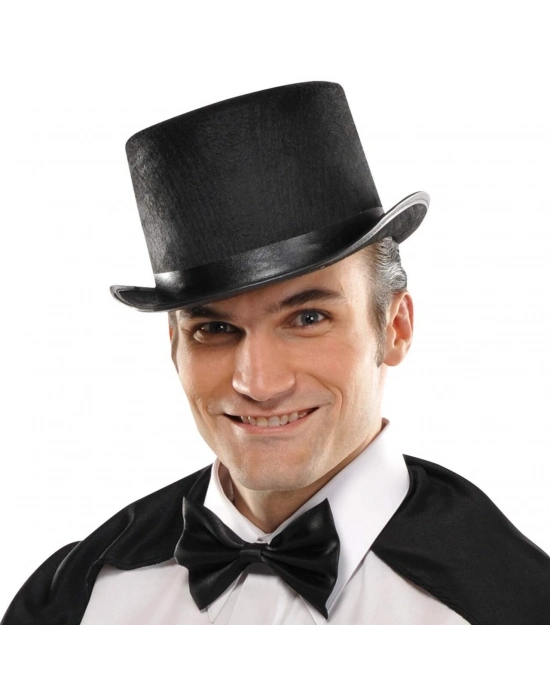 Siyah Keçe Sihirbaz Fötr Şapka 12 Cm