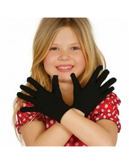 Siyah Likralı Bando Gösteri Eldiveni (10 Çift)