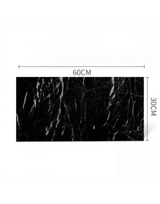 Siyah Mermer Desenli Alüminyum Plastik Duvar Sticker