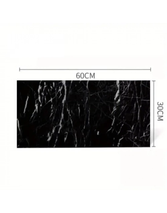 Siyah Mermer Desenli Alüminyum Plastik Duvar Sticker