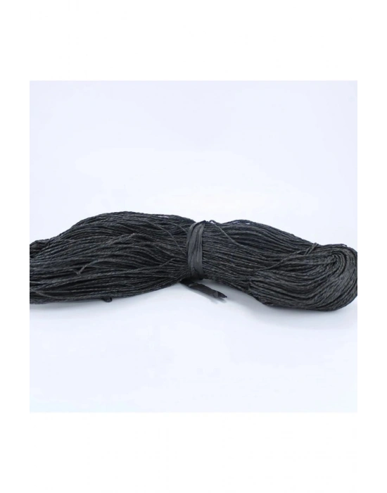 Siyah Renk Çile Kağıt İp Çanta Ipi Supla Ipi  No:12 - (550-600 gr)