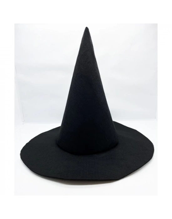 Siyah Renk Keçe Cadı Şapkası