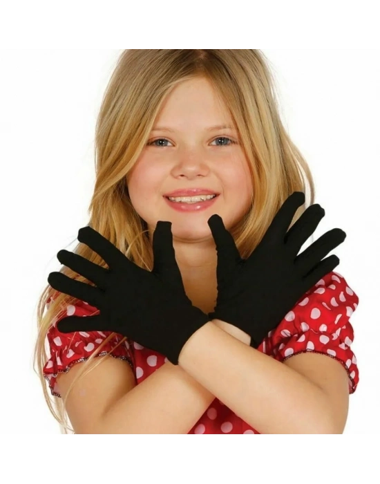 Siyah Renk Likralı 23 Nisan 29 Ekim 19 Mayıs Gösteri Bando Eldiveni 10 Çift ( 20 Adet )