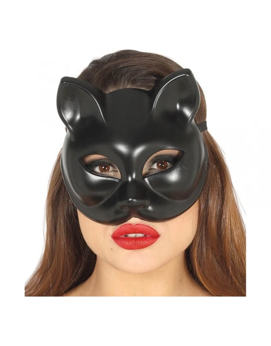 Siyah Renk Lüks Kedi Maskesi 12x13 Cm