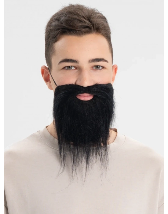Siyah Renk Takma Sakal Bıyık Takımı