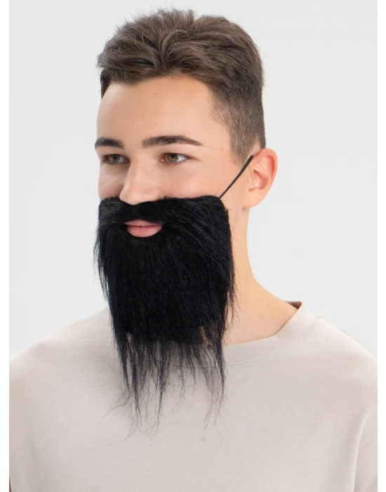 Siyah Renk Takma Sakal Bıyık Takımı