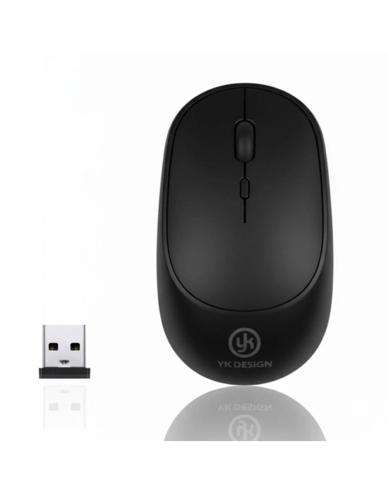 ®  Siyah Renkli Ergonomik Sessiz Kablosuz Mouse – USB Alıcılı, Ofis ve Oyun İçin Konforlu Bilgisayar Faresi MS6310