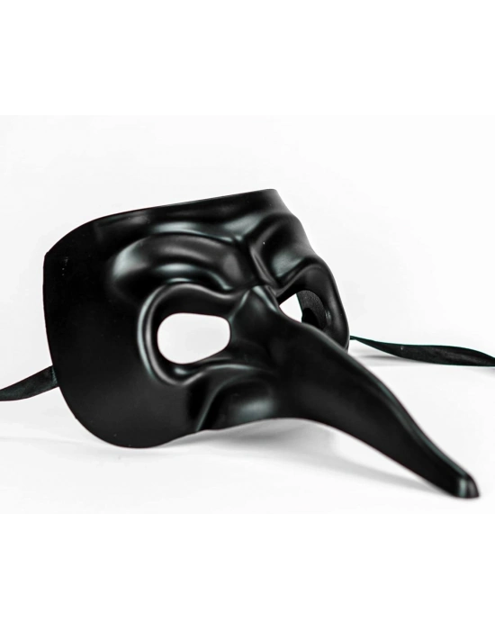 Siyah Uzun Burun Veba Doktoru Maskesi